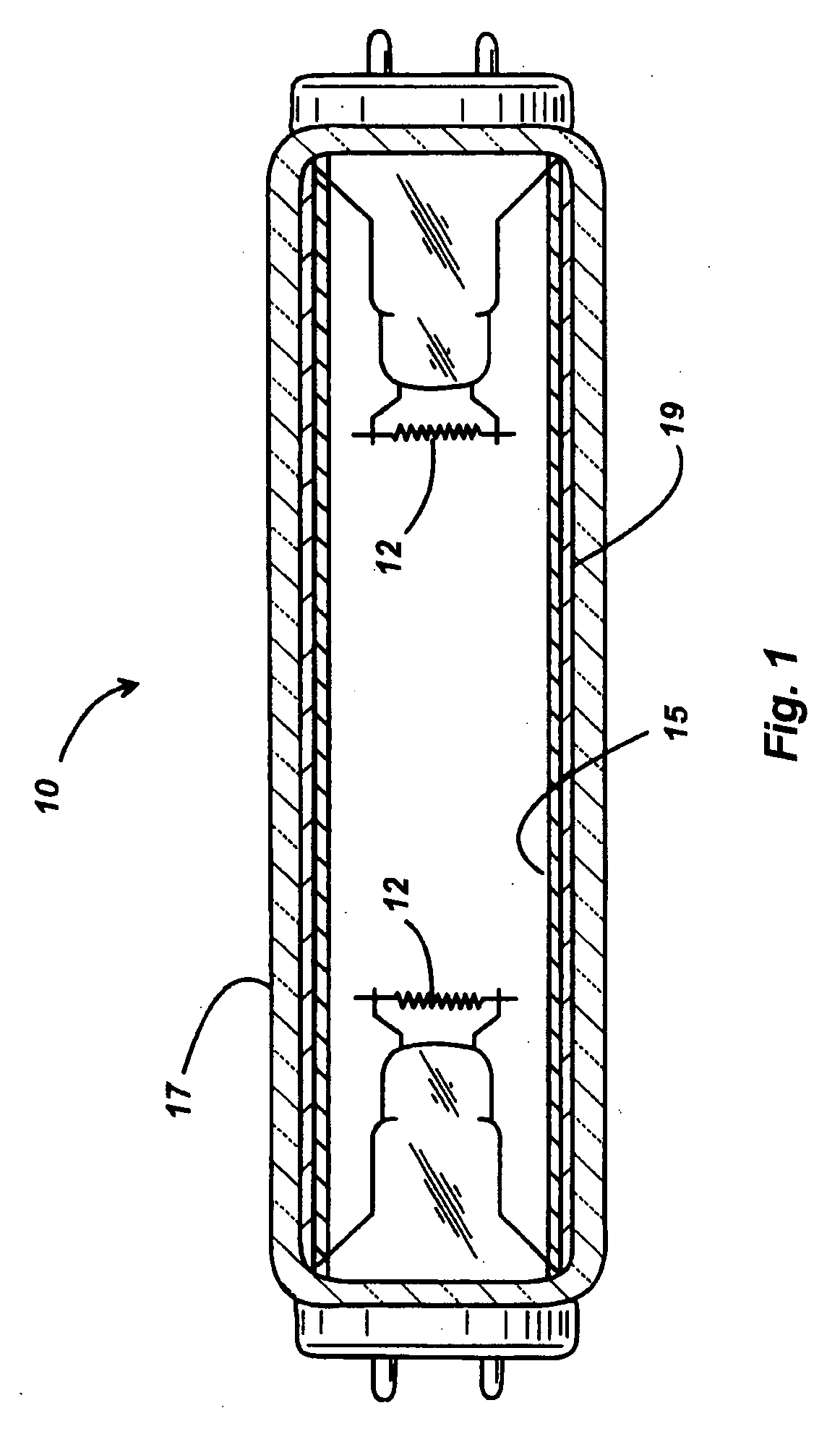 UV-emitting phosphors, phosphor blend and lamp containing same