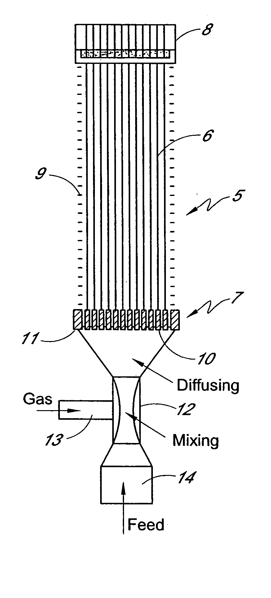 Apparatus and method for cleaning membrane filtration modules