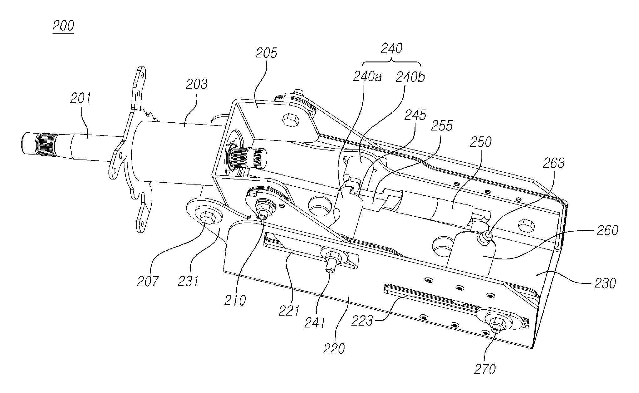 Steering column for vehicle