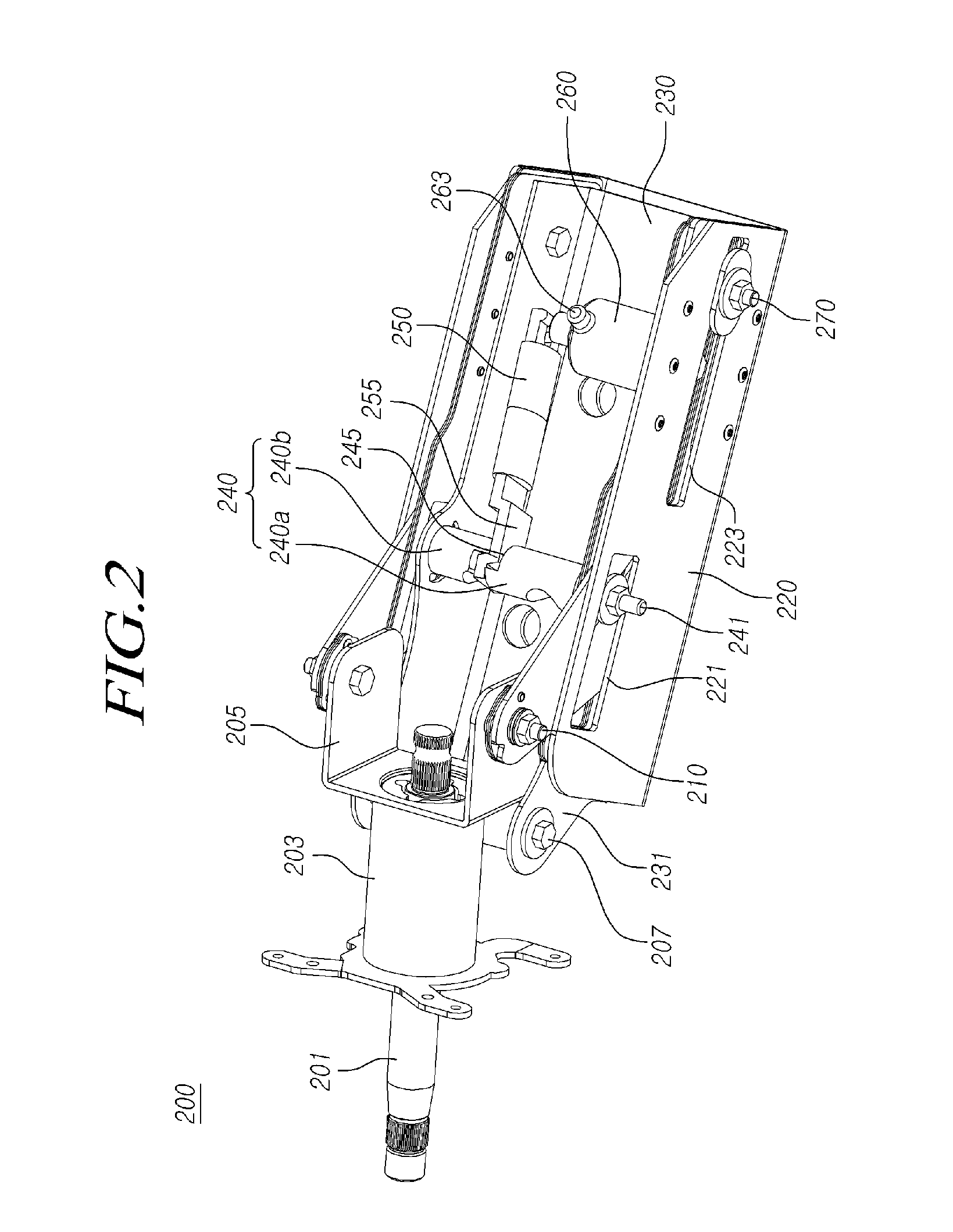 Steering column for vehicle