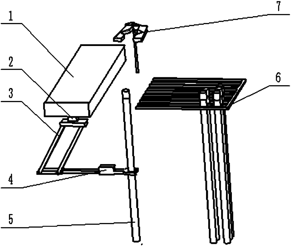 Automatic pipe arrangement system for land drill rig racking platform