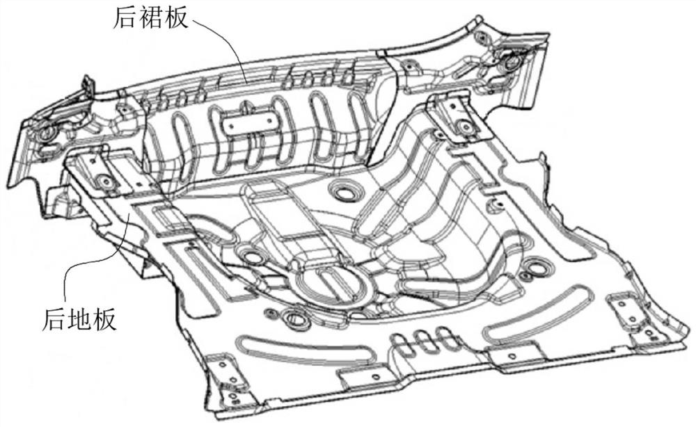 Automobile body rear end welding process