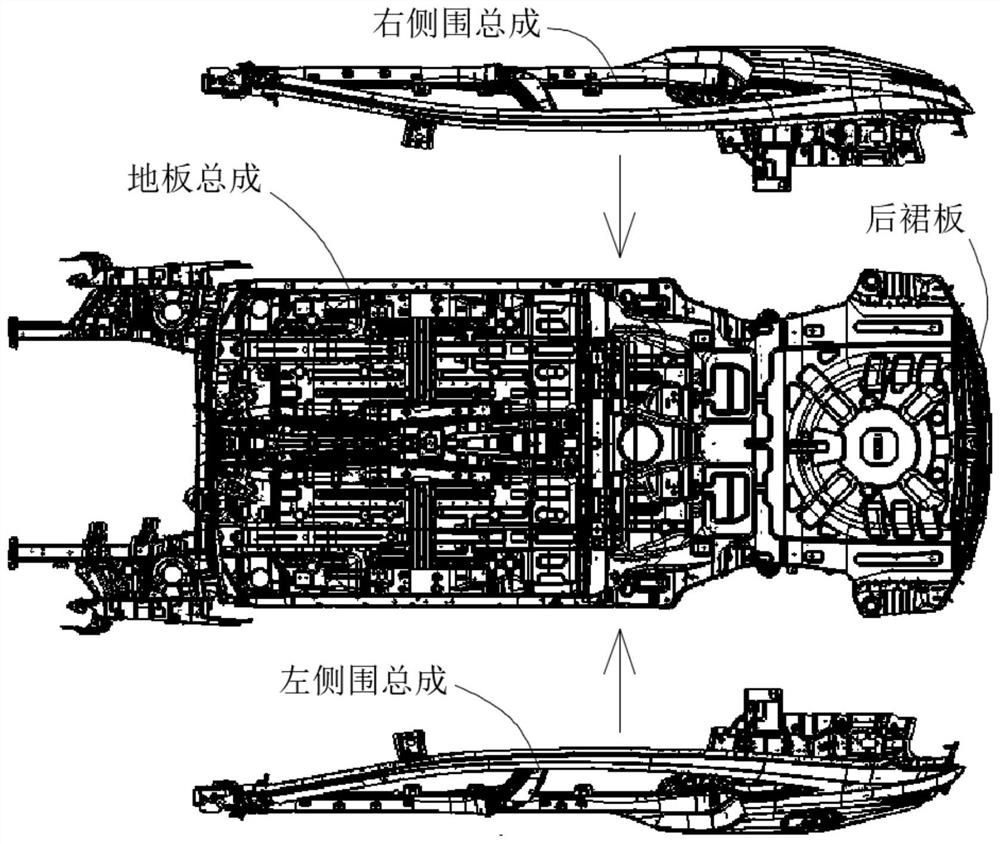 Automobile body rear end welding process