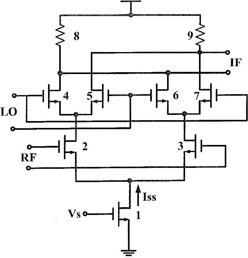 A low-voltage frequency mixer