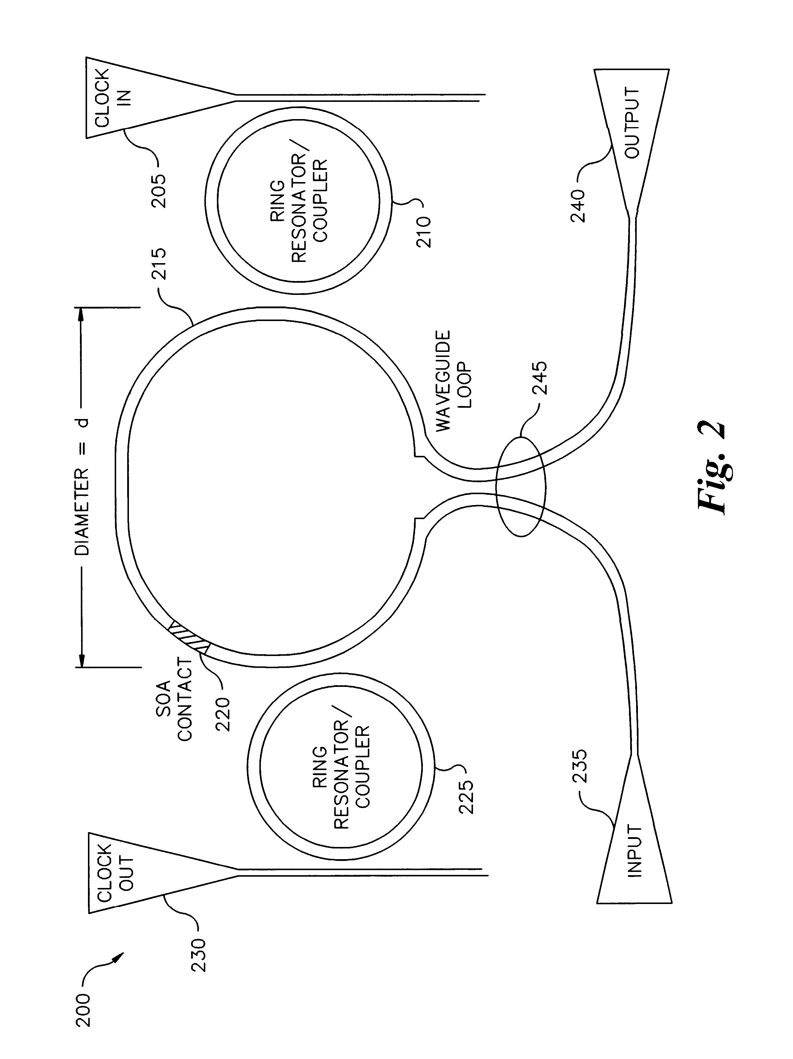 Monolithic integrated terahertz optical asymmetric demultiplexer