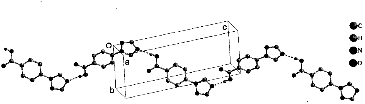 Organic divalent nonlinear optical crystal material 4-((1,2,4-triazole)-1-group) benzoic acid and preparation method thereof