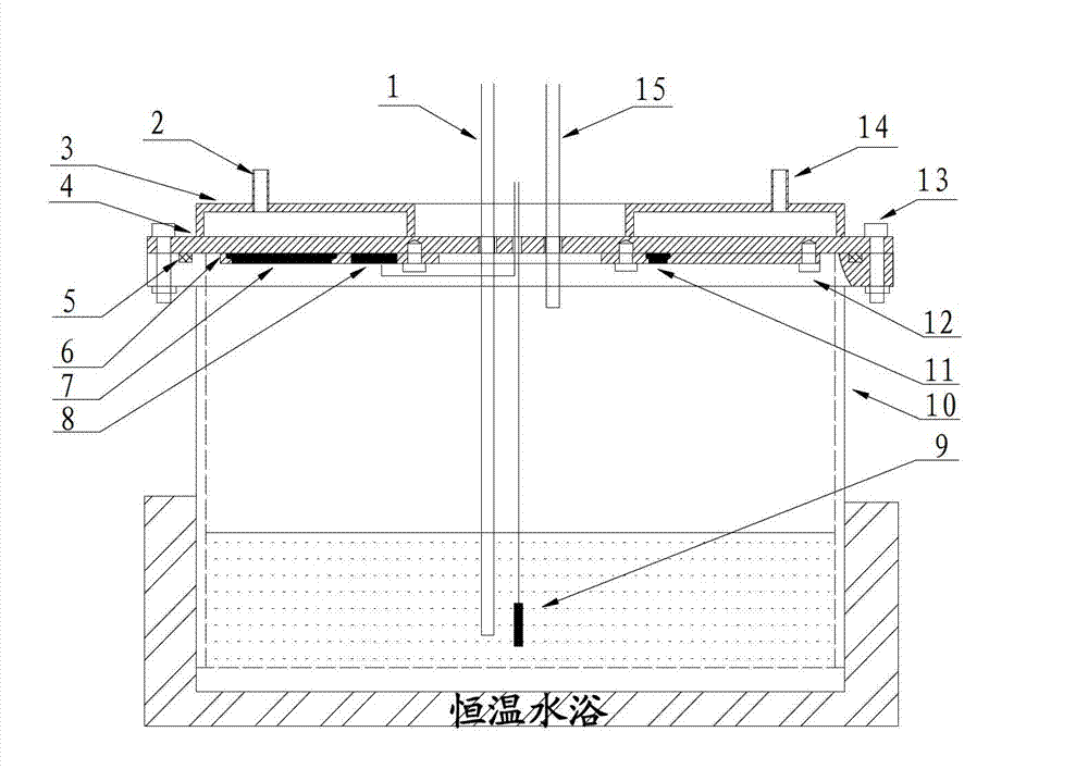 Test system for evaluating corrosivity of steel for upper deck of cargo oil tank of crude oil tanker