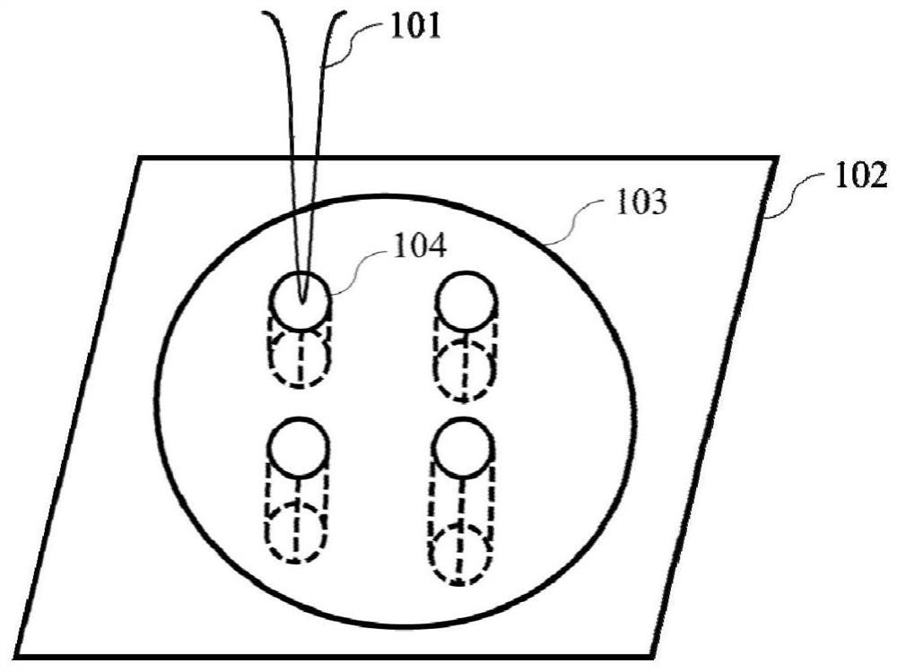 Coding information writing and interference measurement reading method and device of nanometer inscribing optical disc