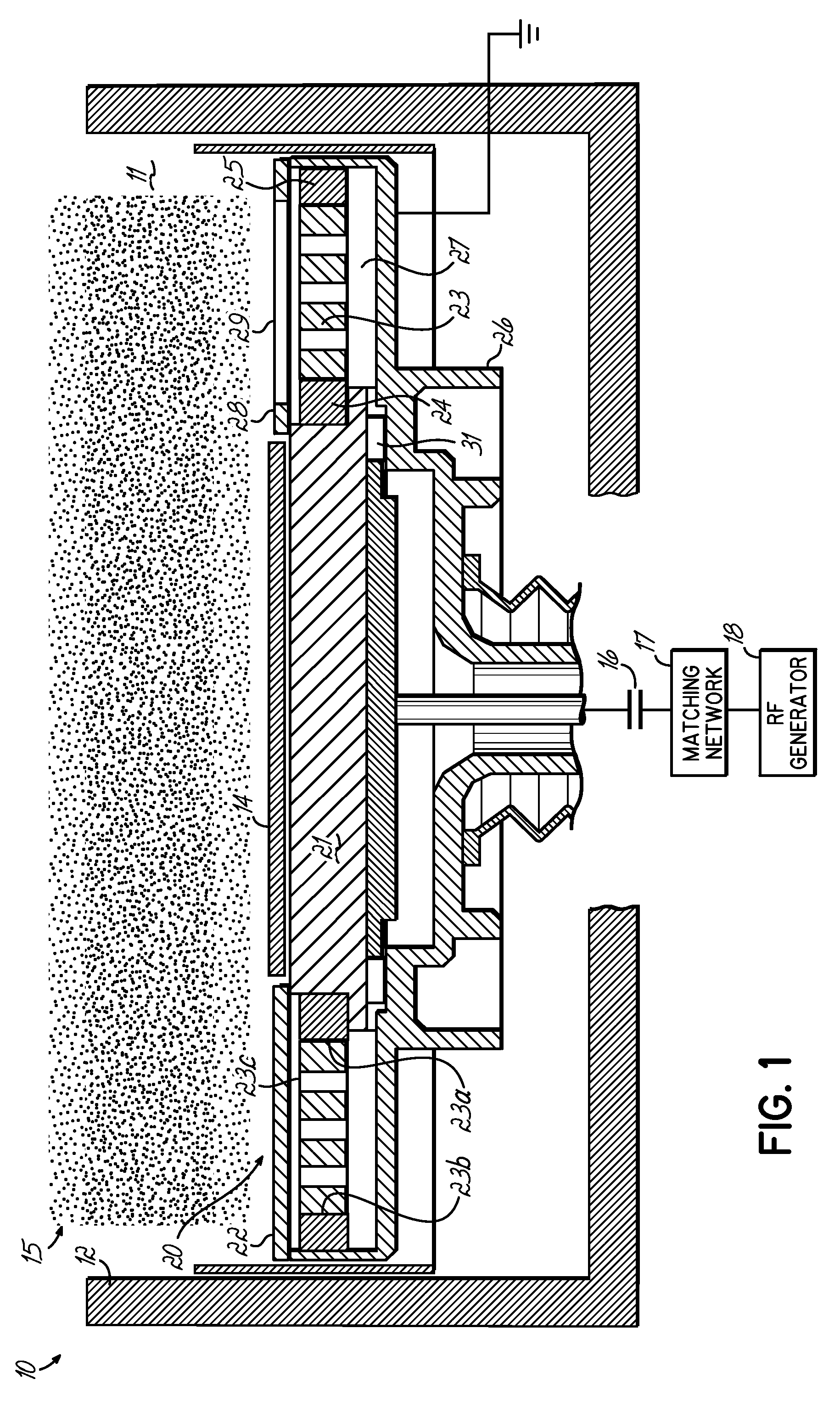 Etch system with integrated inductive coupling