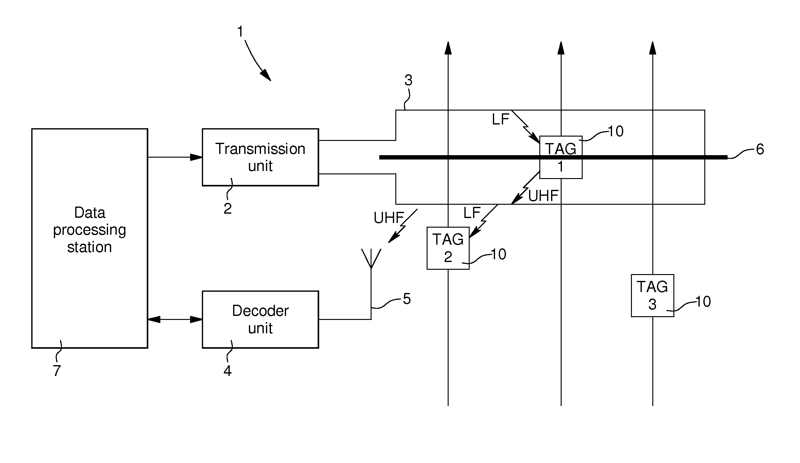 Method of measuring a time in a sports competition using a transponder module, and transponder module for implementing the method