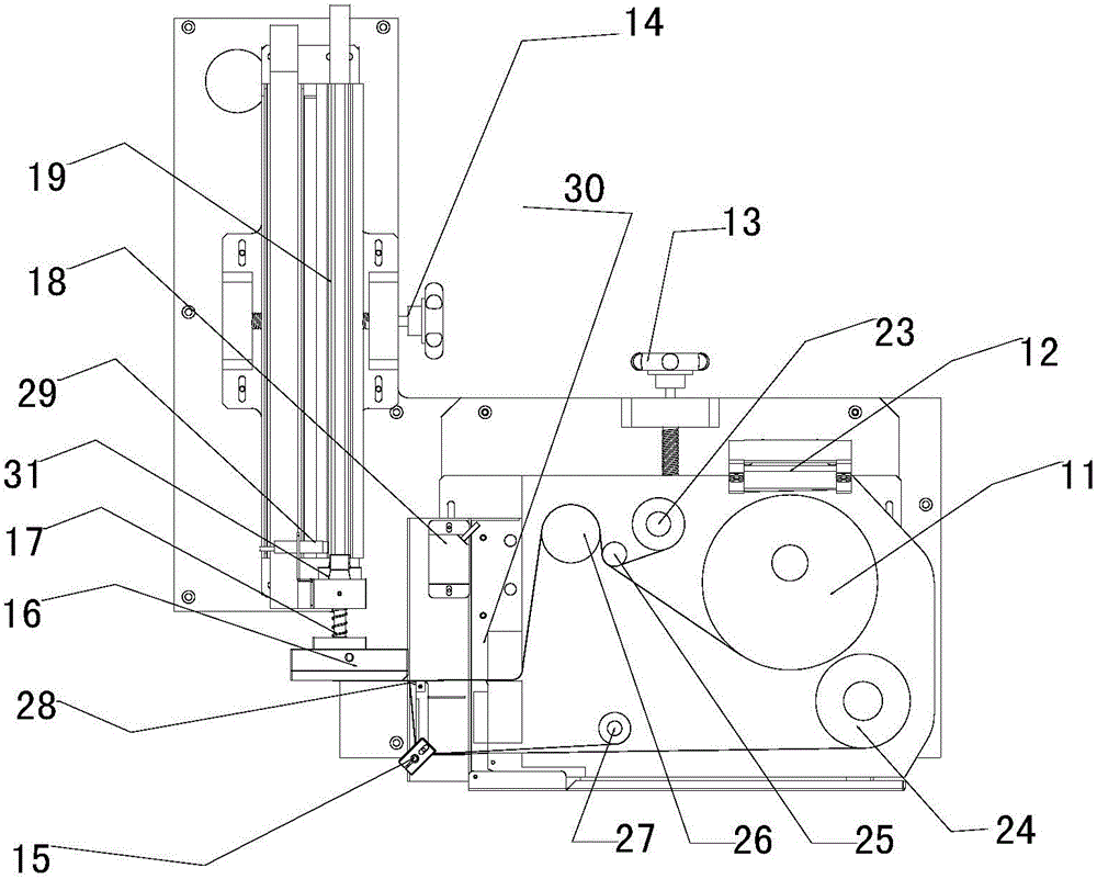 Product identification printing, pasting and detecting system and printing, labeling and detecting method adopting product identification printing, pasting and detecting system