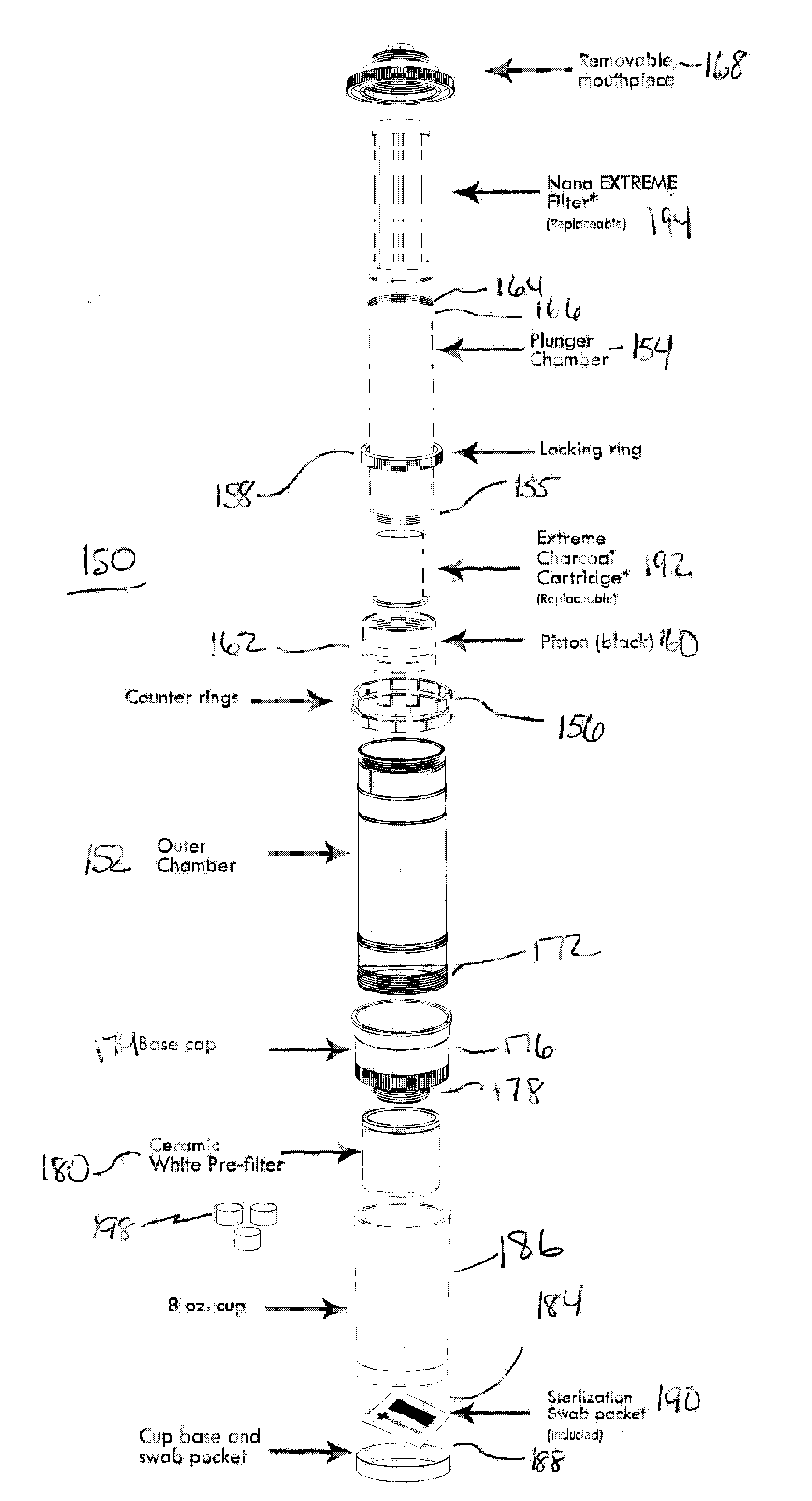 Portable Drinking Water Purification Device