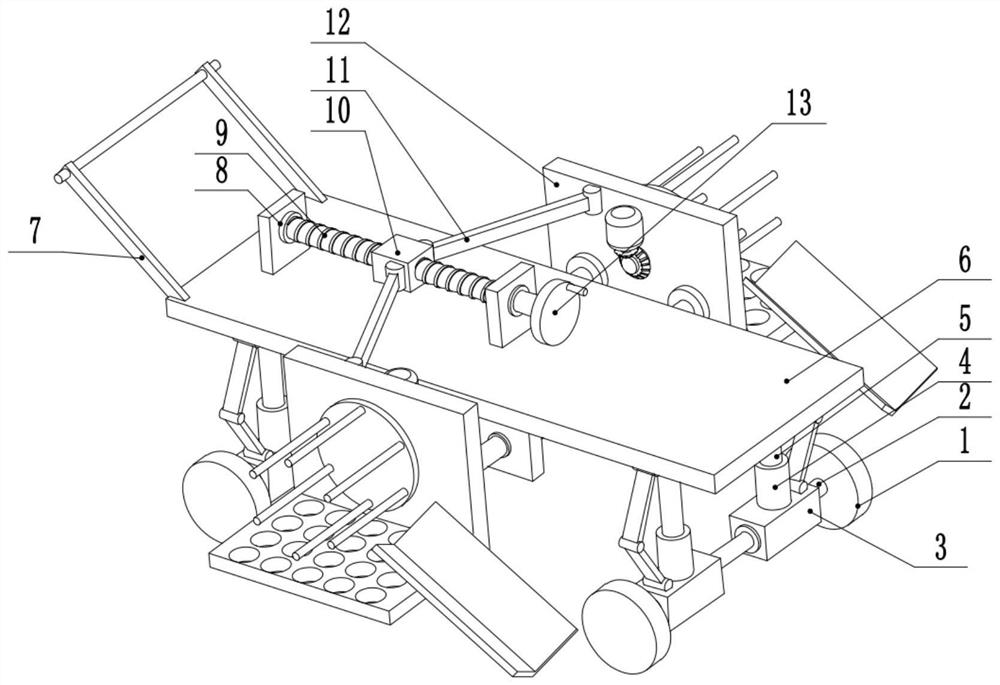 Spacing-adjustable soil loosening device for agricultural planting