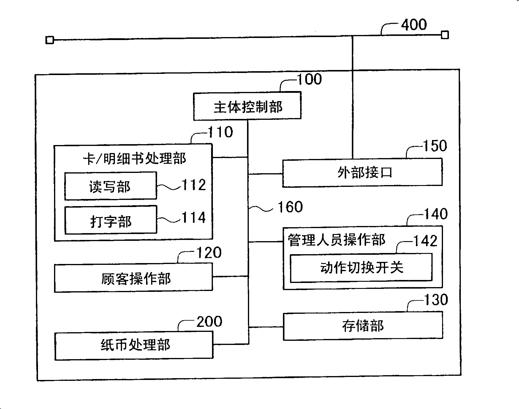 Bill handling device and control method for same