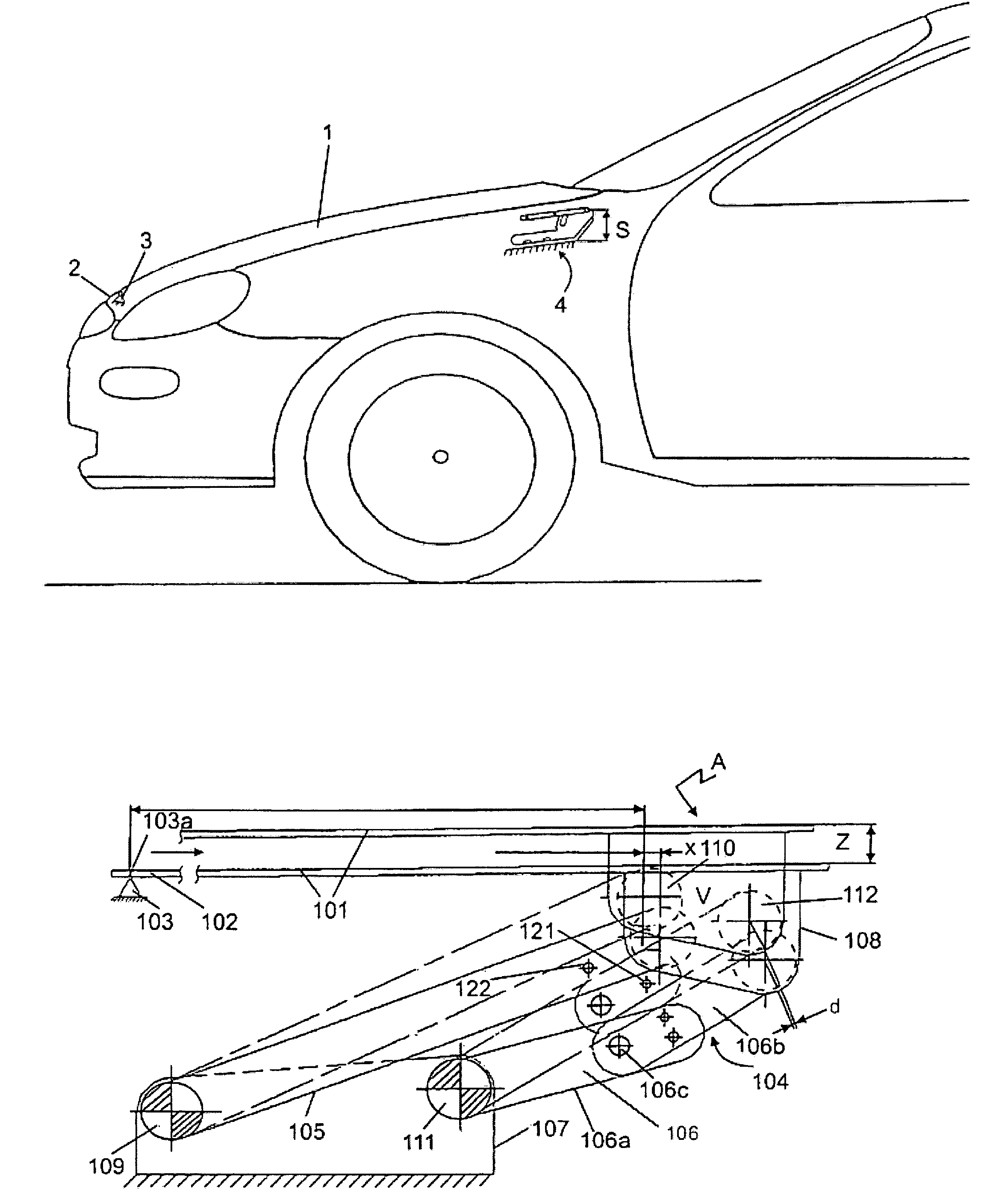 Front hood assembly