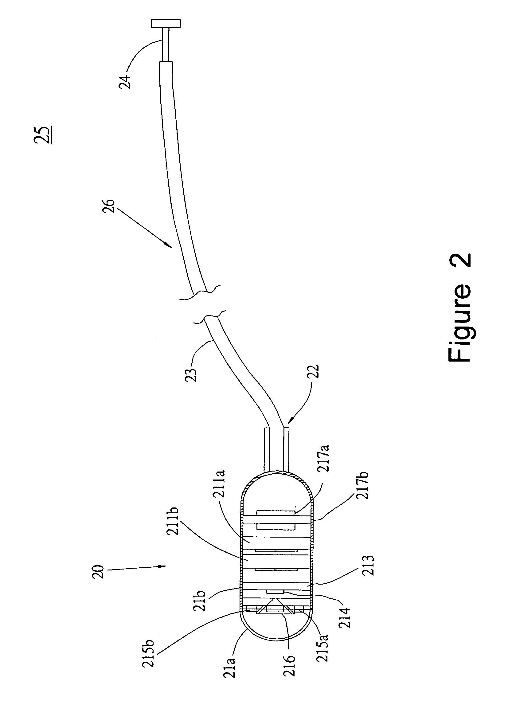 Memory-type two-section endoscopic system