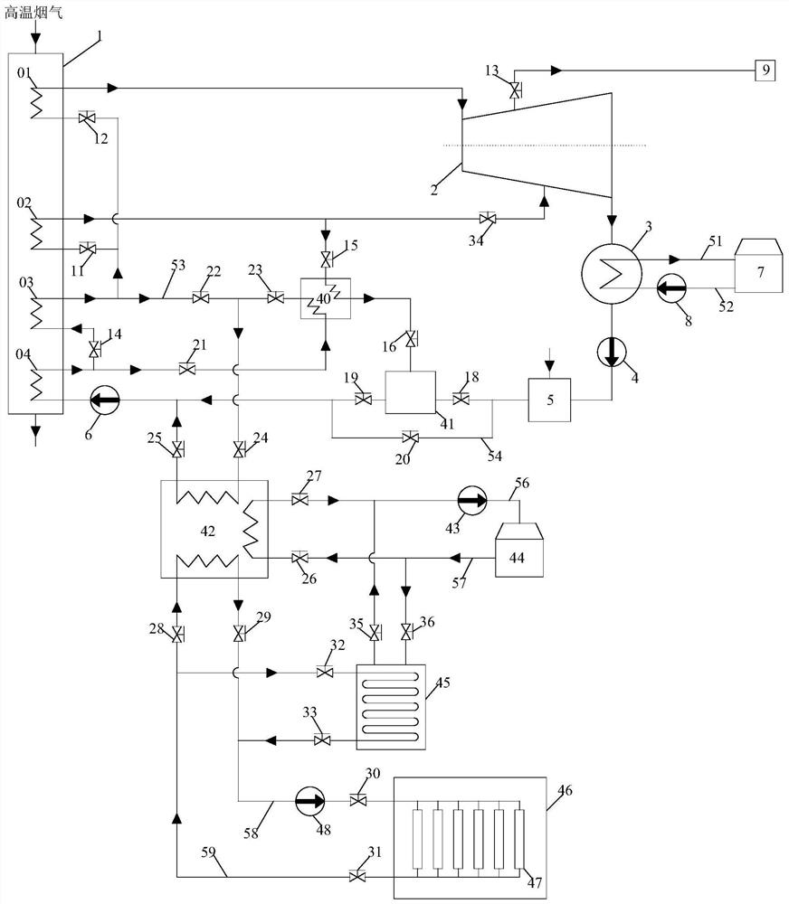 Combined heat and power generation waste heat recovery system for data center cooling and control method