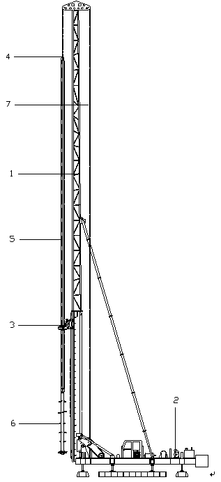 High-speed stirring drilling machine and construction method thereof