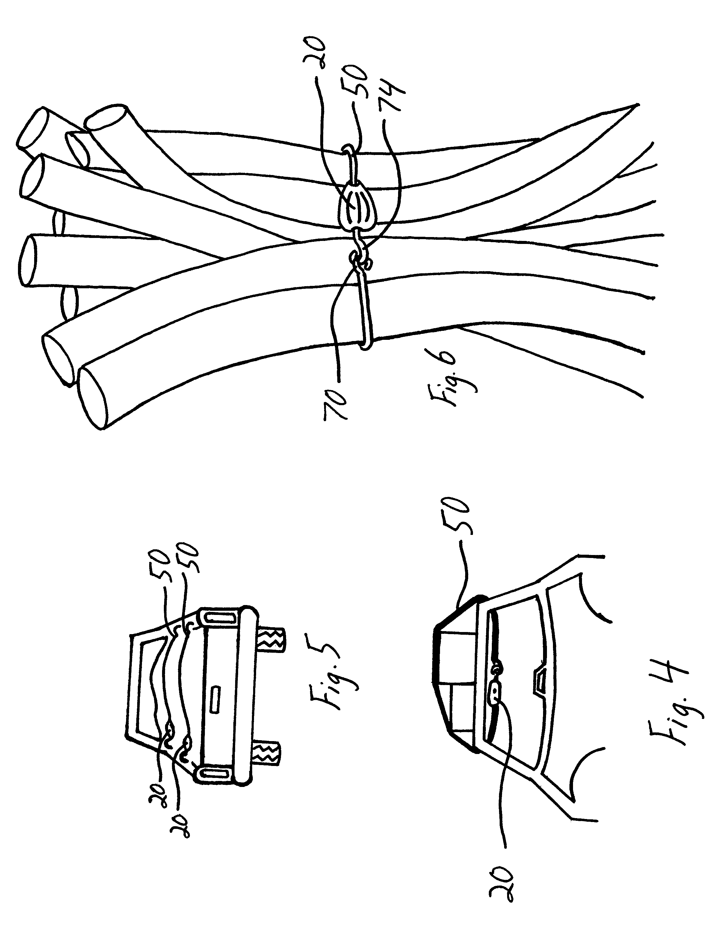 Retractable bungee cord tie down