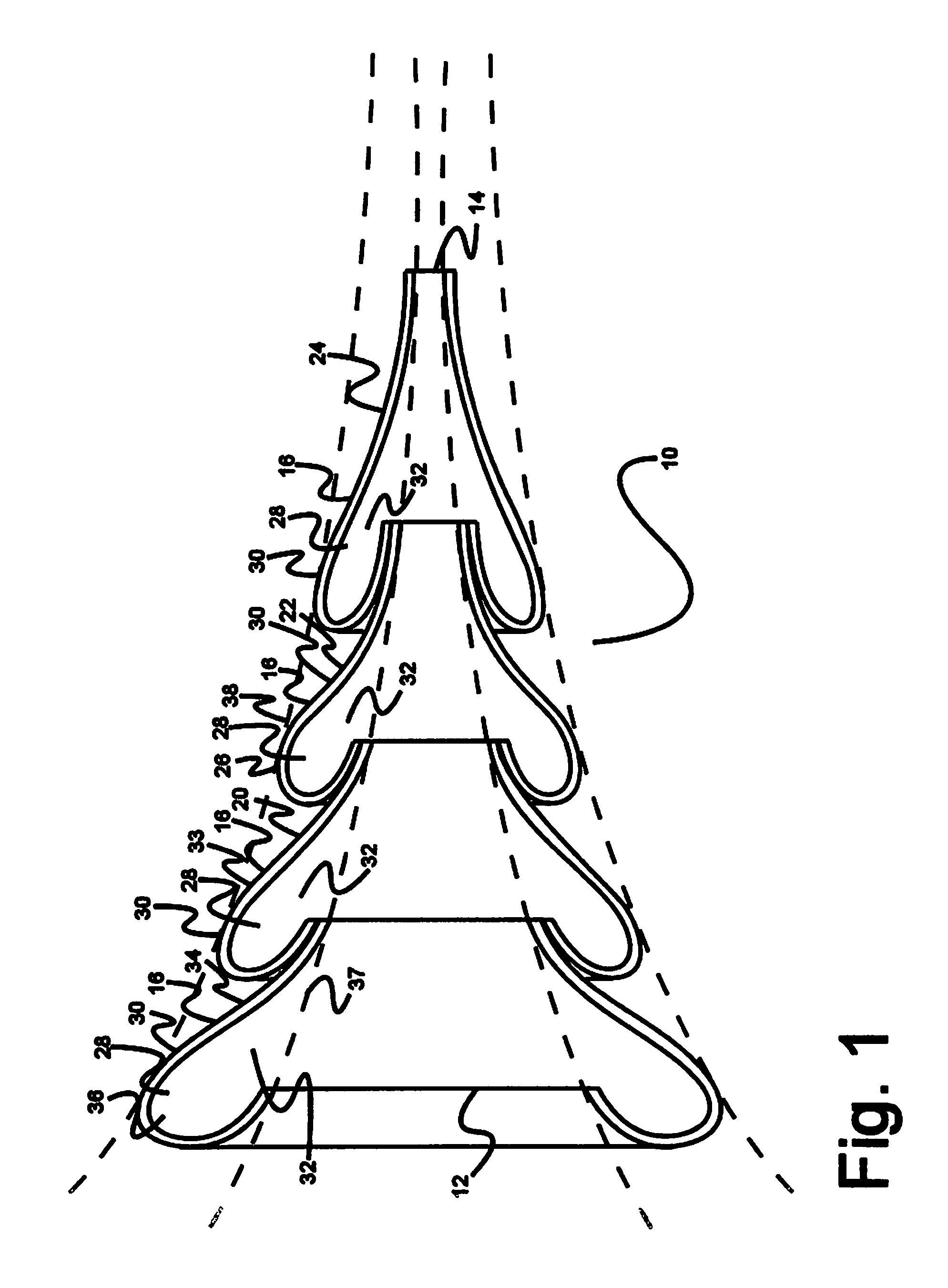 Channeling gas flow tube