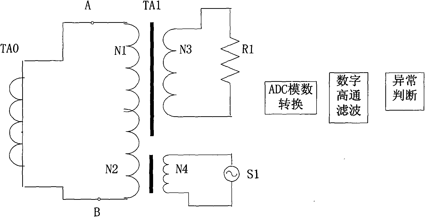 System and method for detecting anomaly of secondary wiring of current mutual inductor