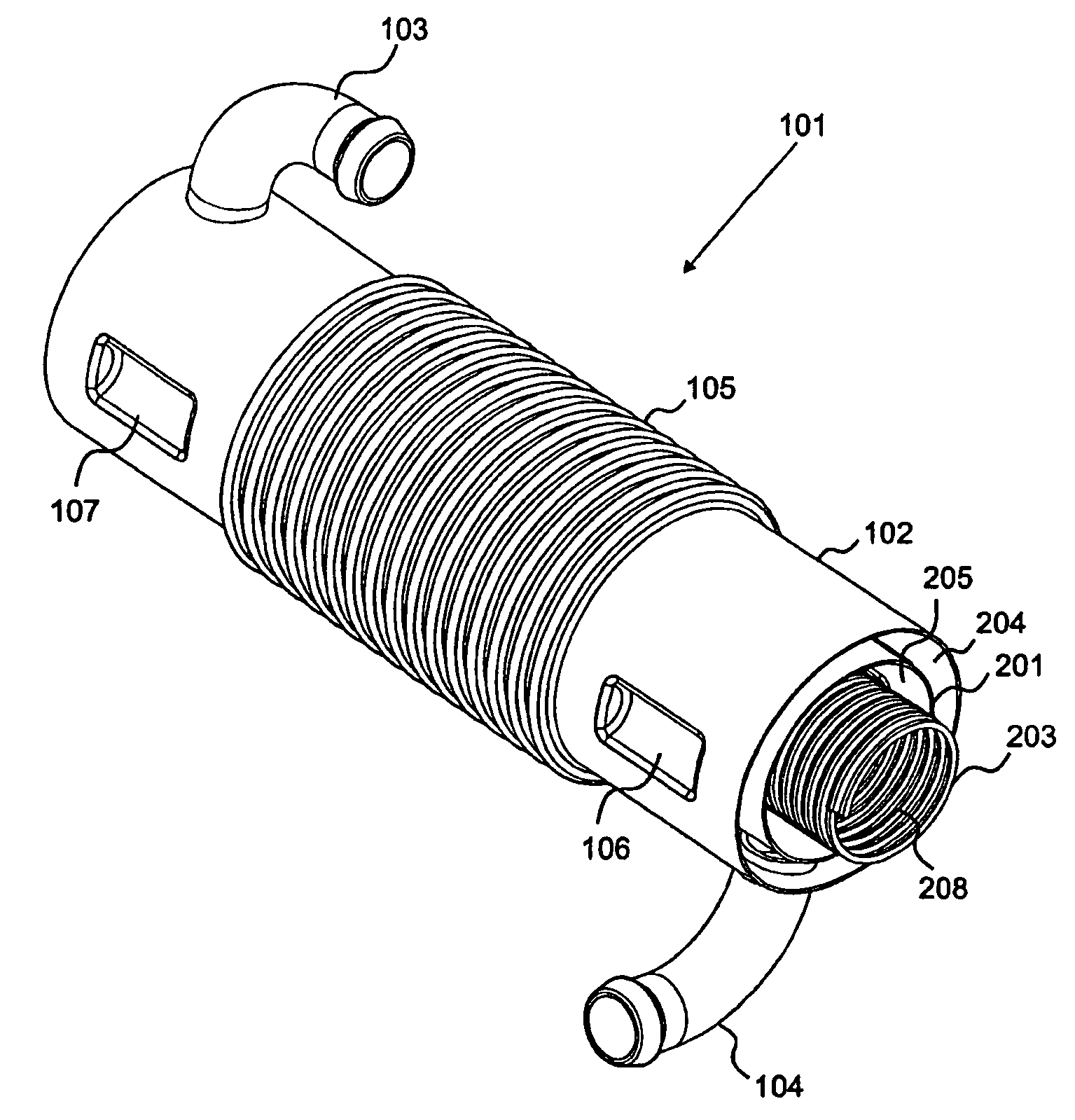 Gas heat exchanger