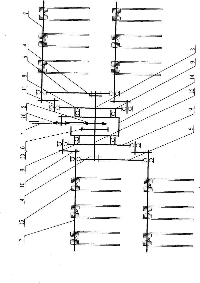 Combined vertical comb-type weeding mechanism for crop seedling with loose soil