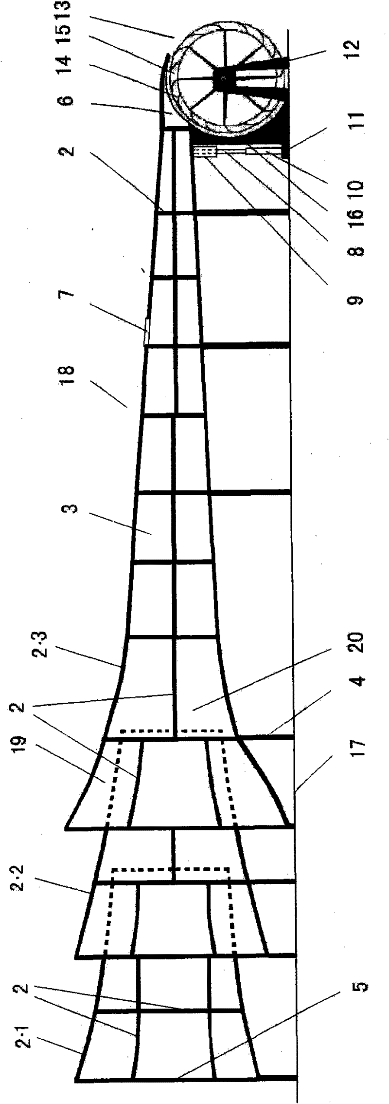 Wind-collecting wind wheel device and wind power generation equipment