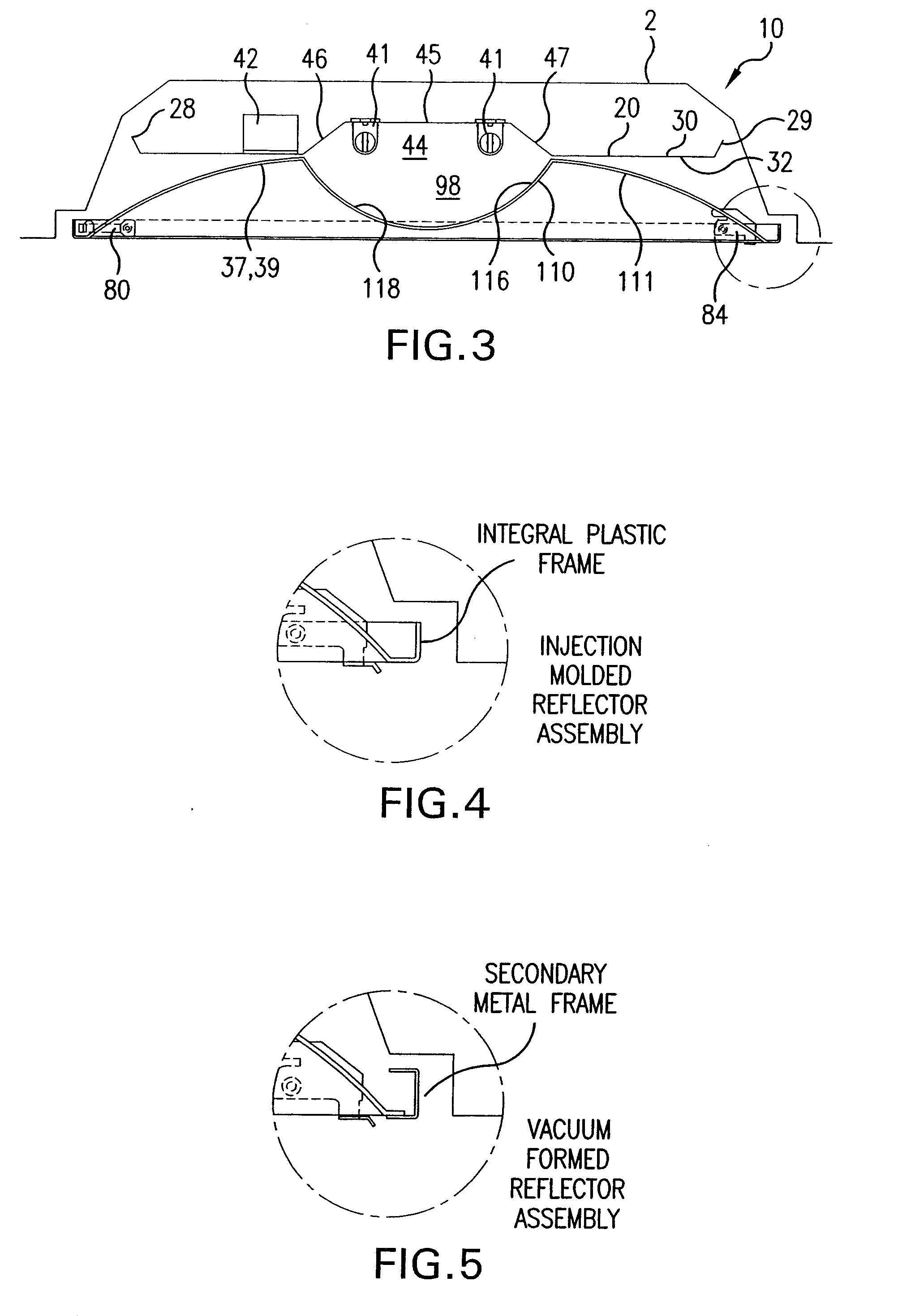 Replacement light fixture and lens assembly for same