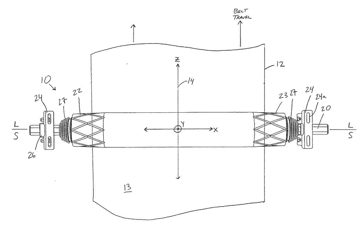 Apparatus and Method for Tracking Conveyor Belts