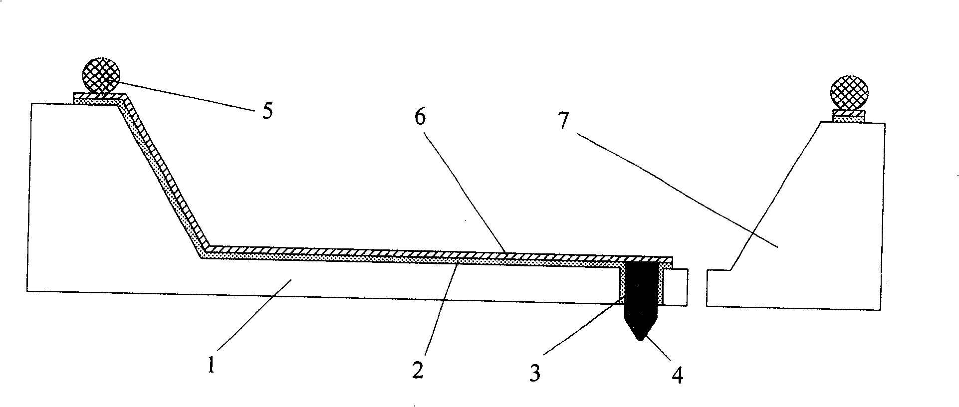 Micro-mechanical wafer chip test detecting card and its production