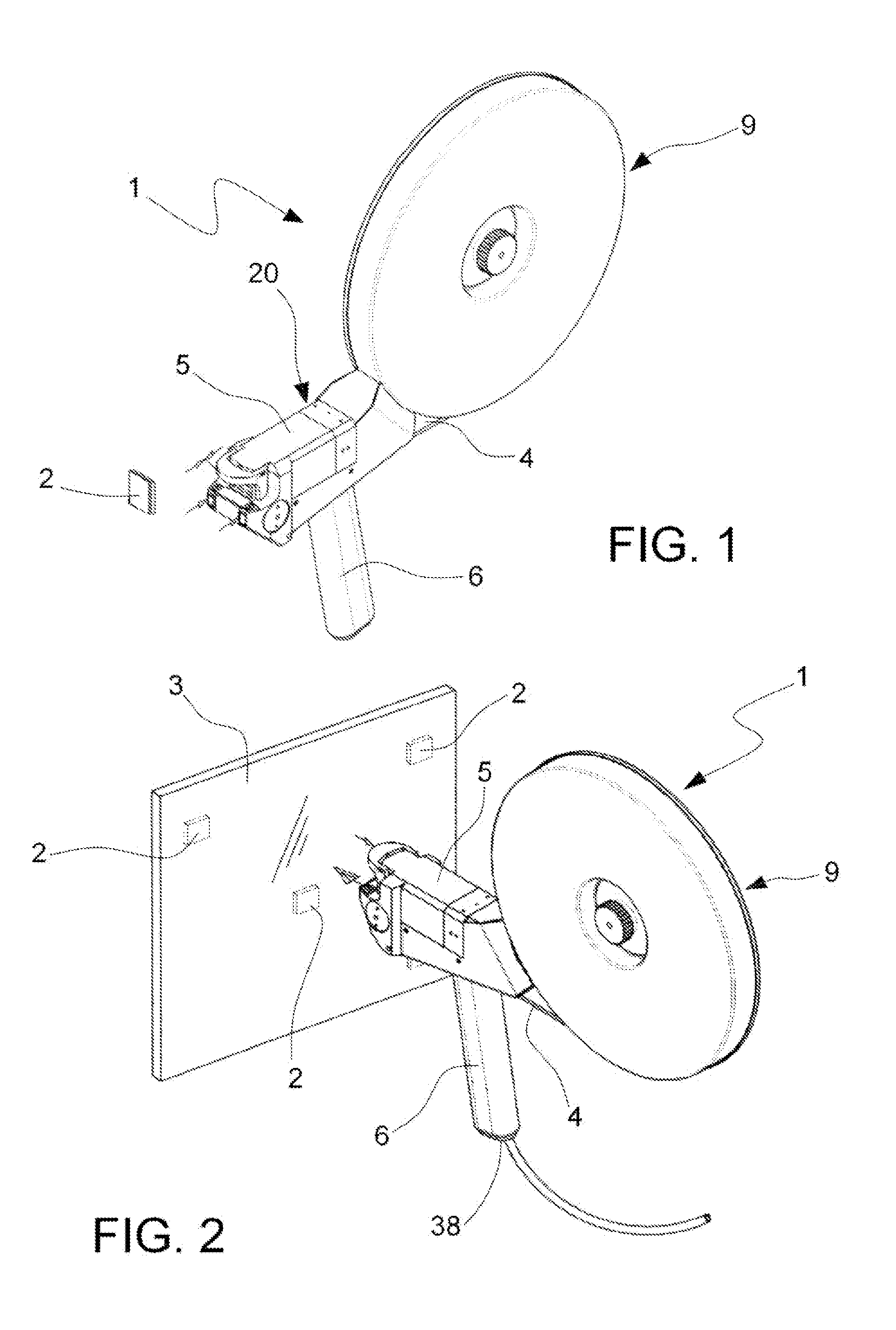 Apparatus for the application of spacer elements onto plates