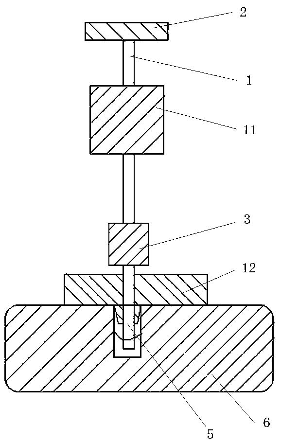 Blind hole workpiece dismounting device