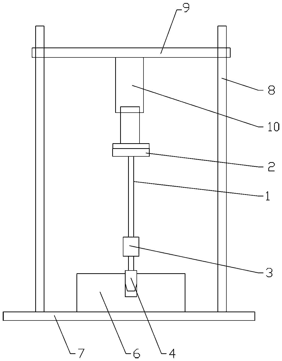 Blind hole workpiece dismounting device