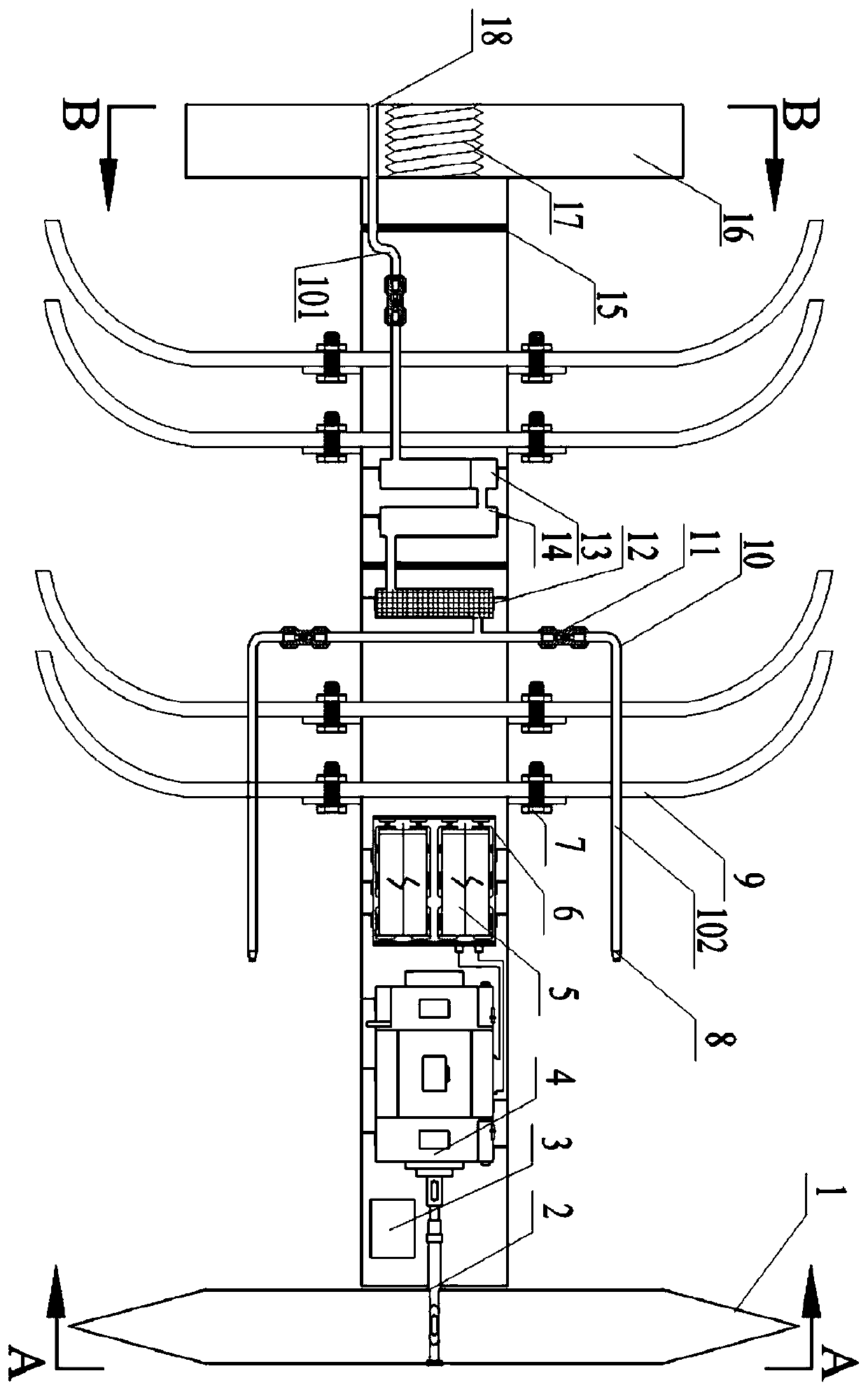 Pipeline pig special for cleaning up blockage of hydrates in natural gas pipeline