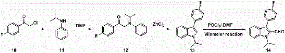 A kind of method for preparing fluvastatin key intermediate