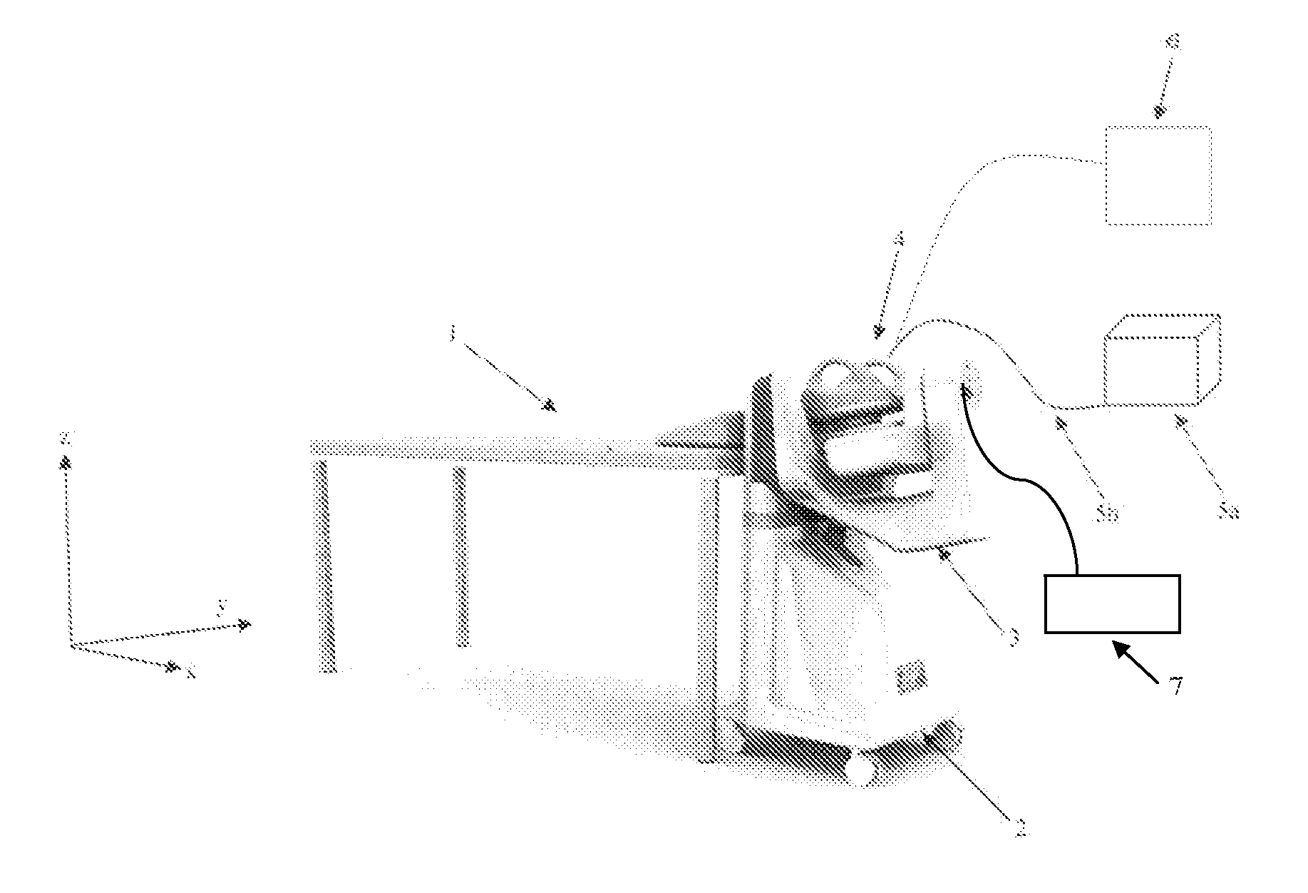 Dynamic cradle, especially for treating head and neck pain