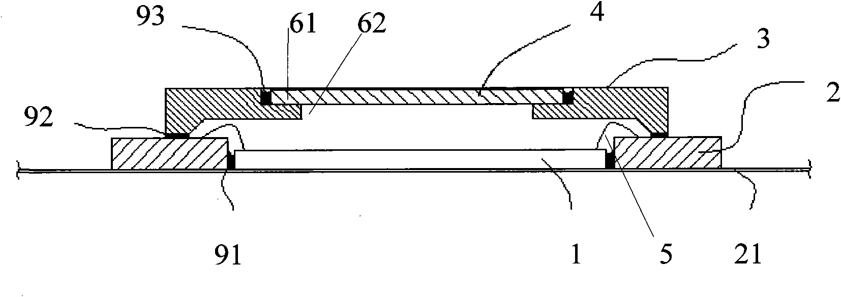 Ultrathin packaging structure and packaging method of image sensing chip