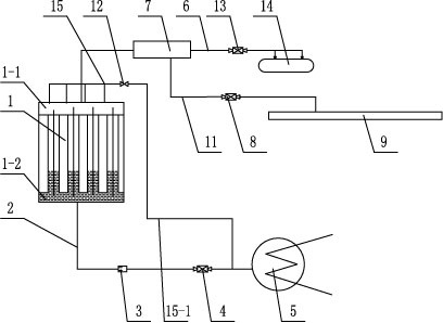 Draining system for steam air heater of utility boiler