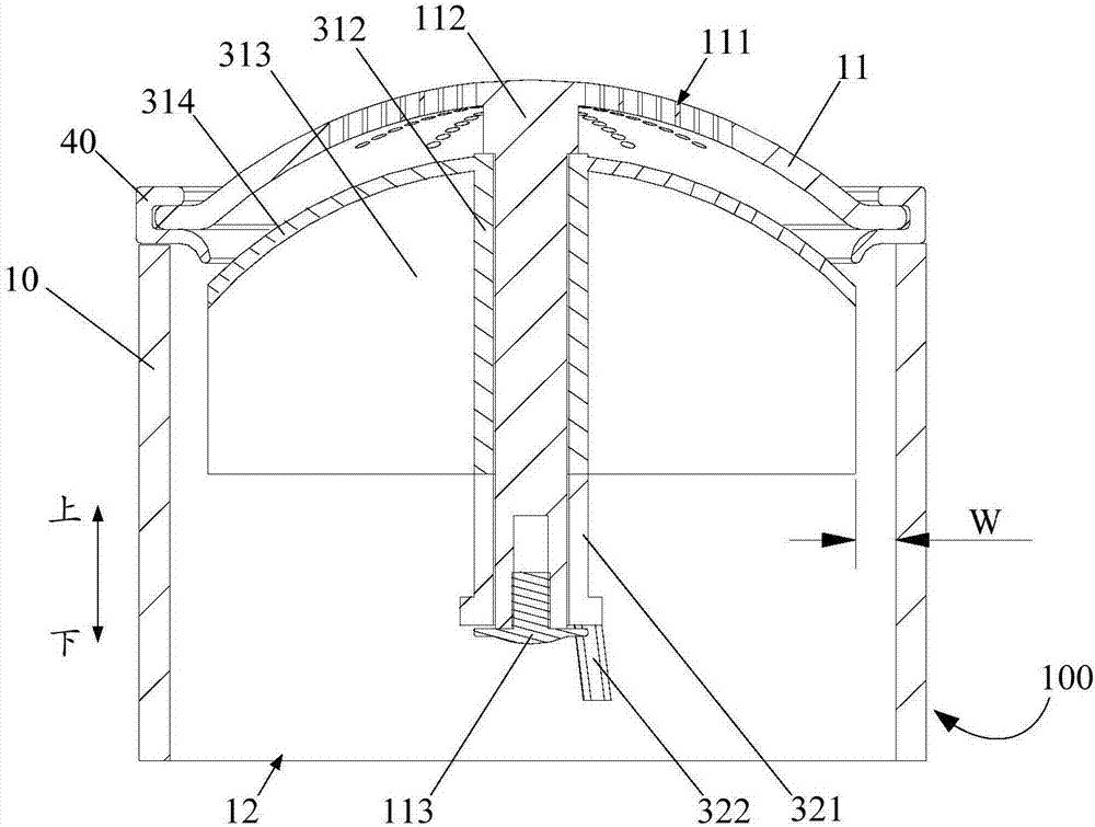 Material cleaning device and cooking appliance