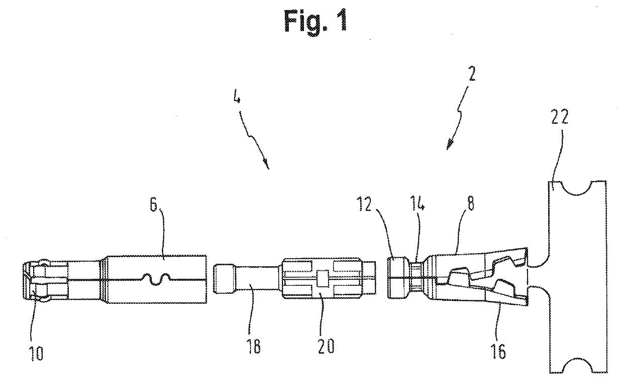 Outer conductor arrangement for a coaxial plug connector