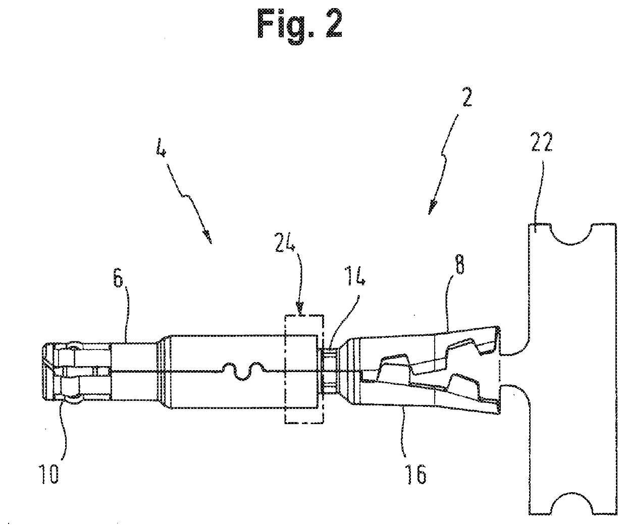 Outer conductor arrangement for a coaxial plug connector