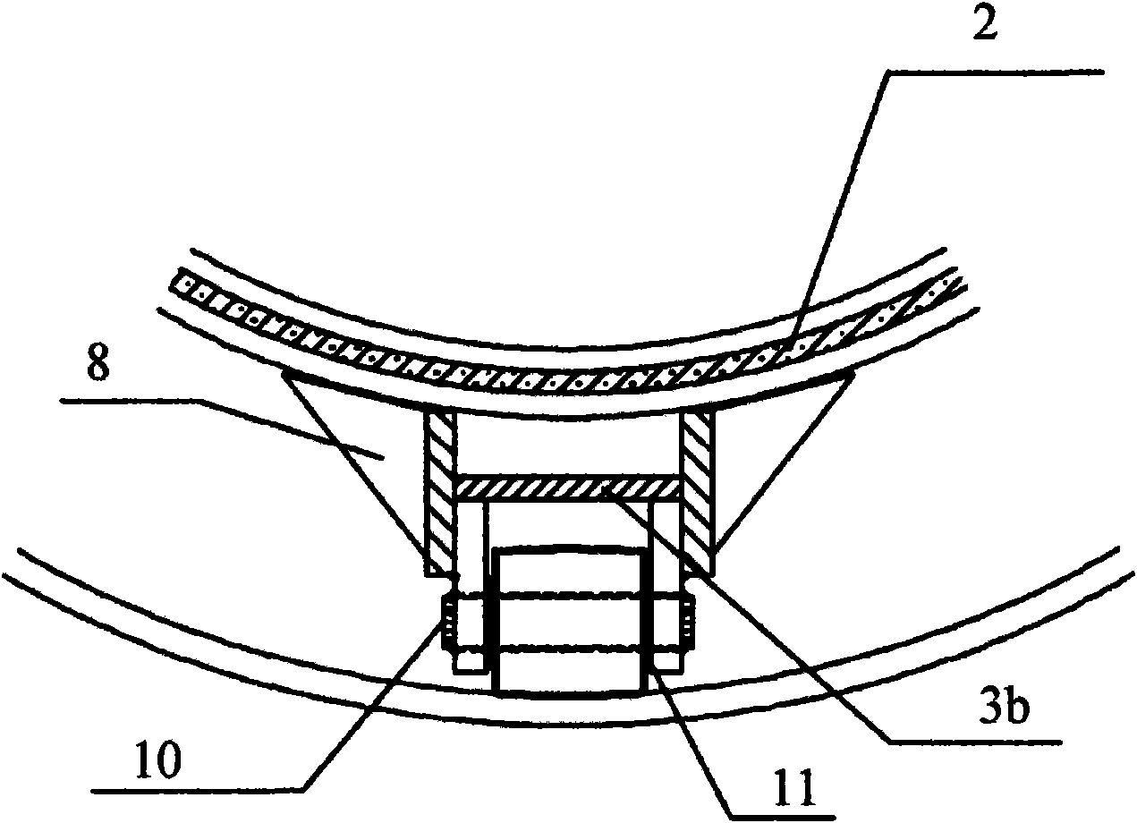 Steel-sleeve steel steam insulation pipe and rolling supporting mechanism thereof