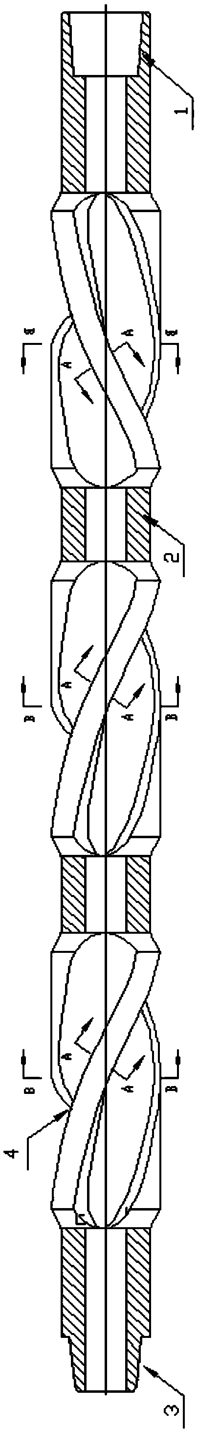 Bidirectional screw-type while-drilling well wall shaper