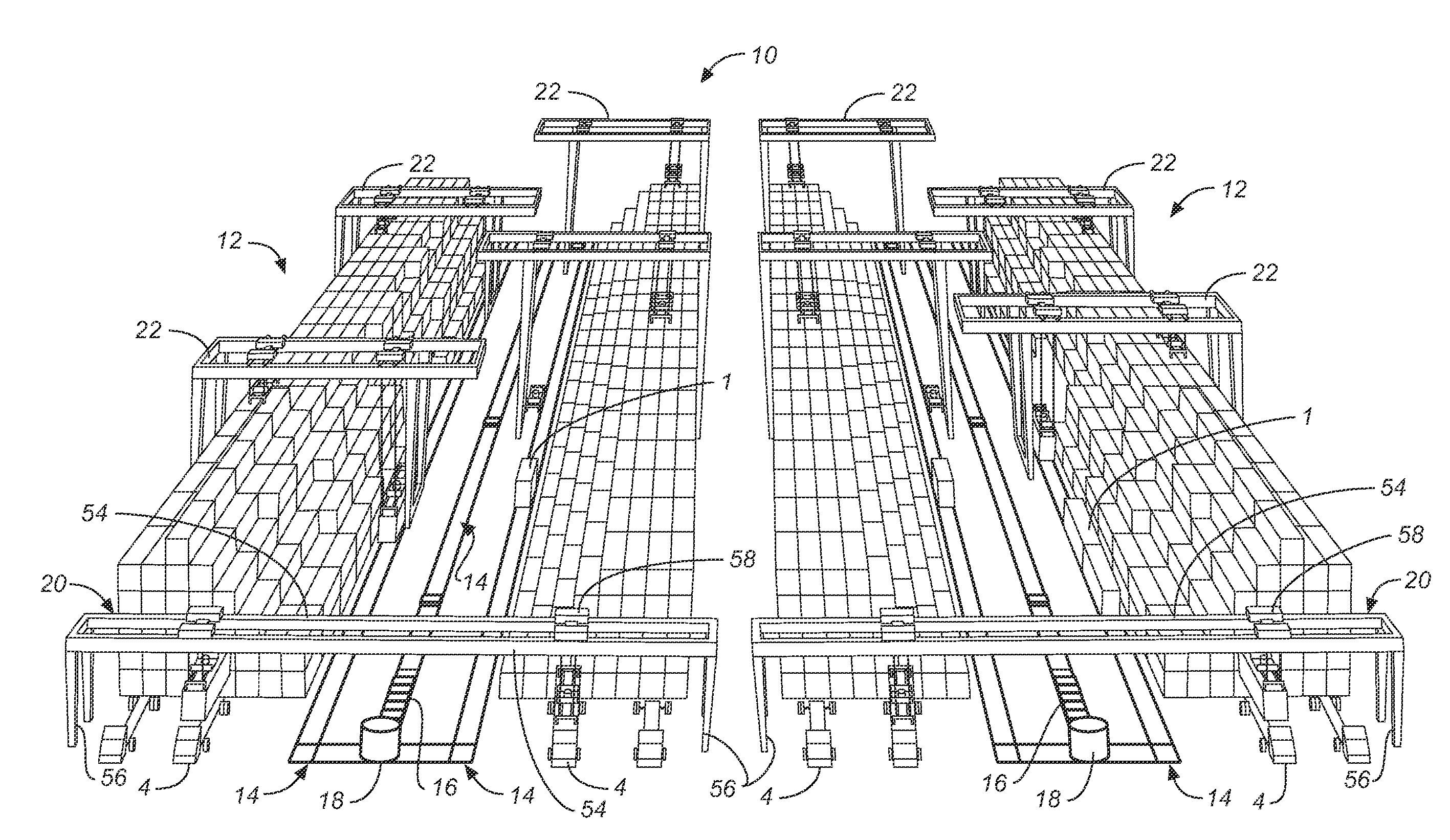 Container storage yard transporation system