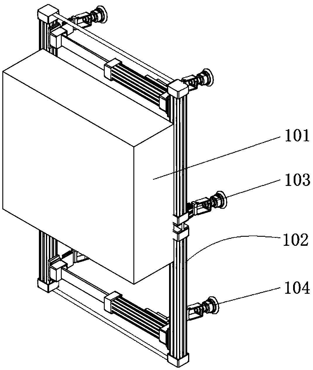 Climbing robot with pneumatic control devices