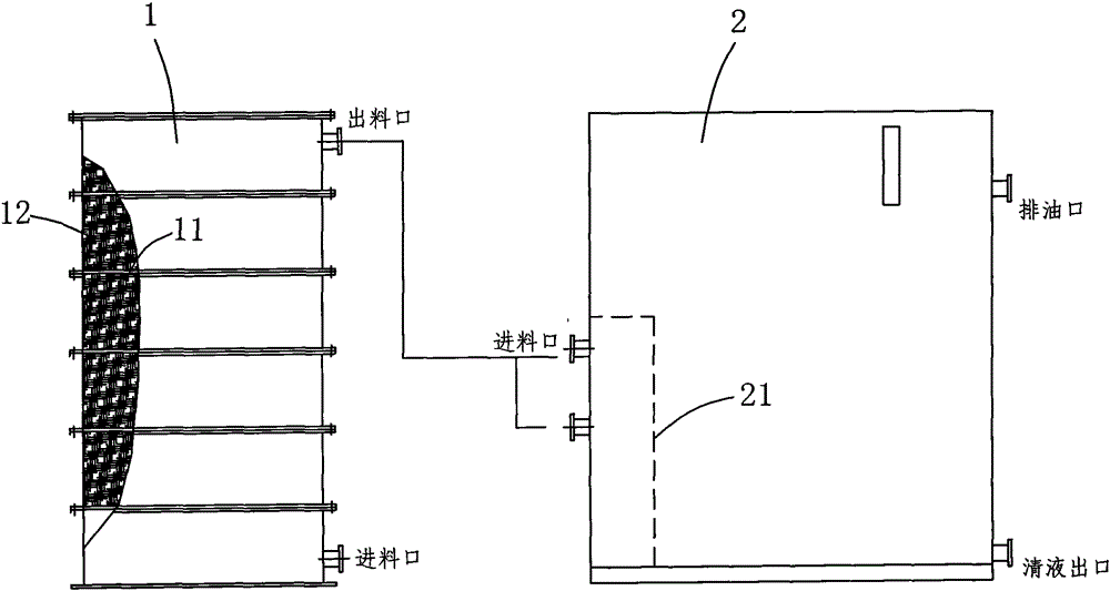 A method for effectively removing oil from aqueous solution