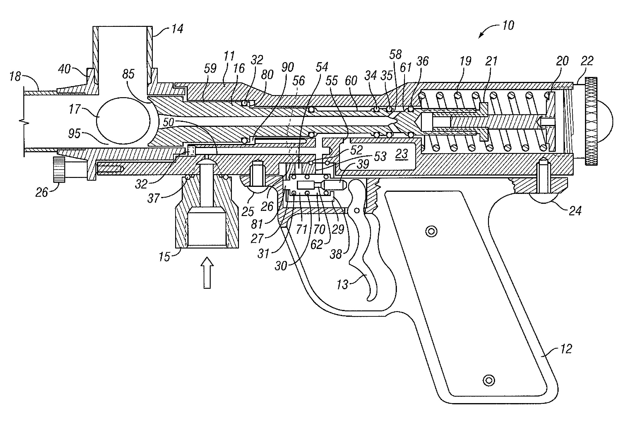 Cost effective paintball gun system