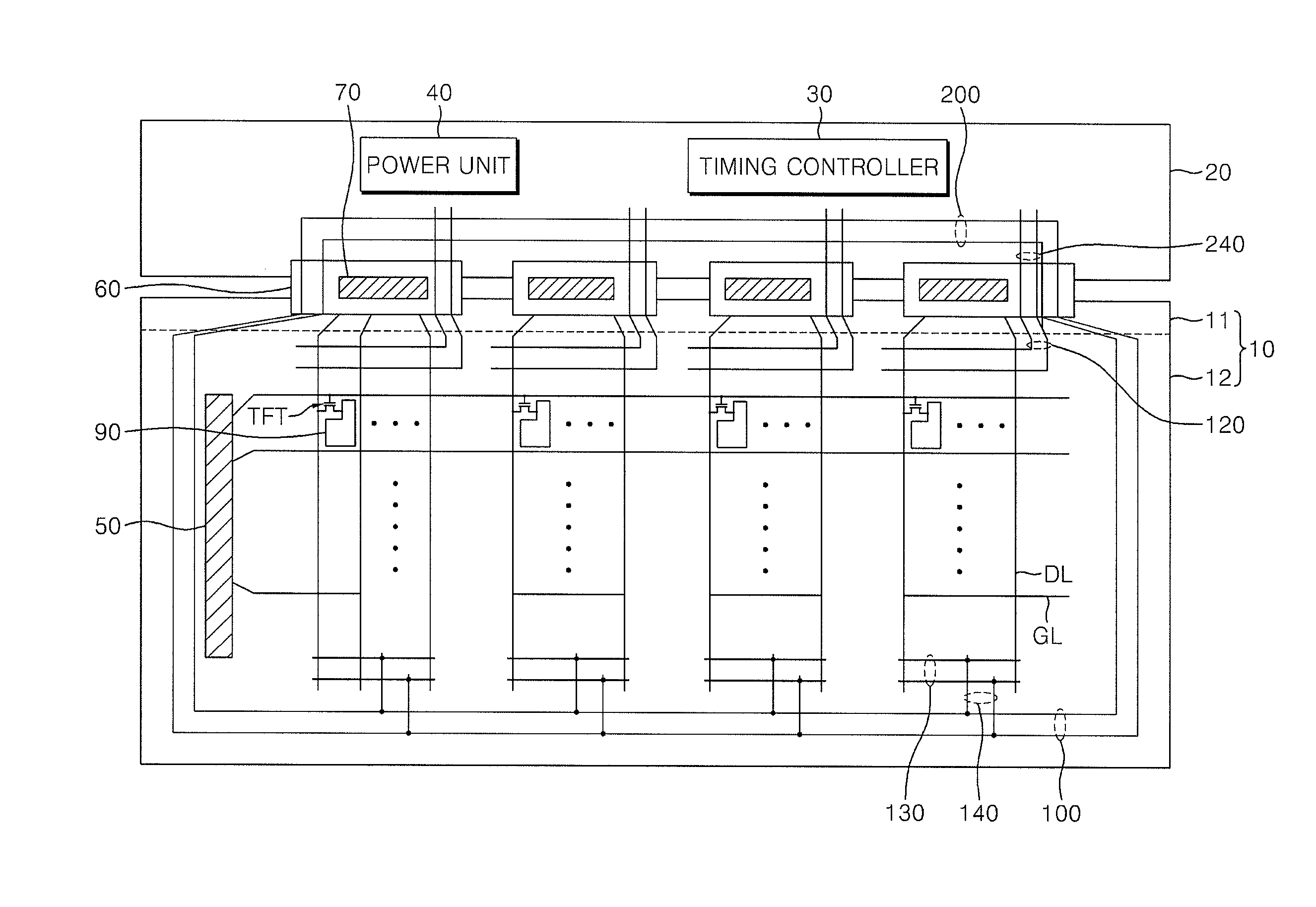 Display substrate, liquid crystal display device including the same, and method of repairing the same