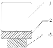 Adhesion method for crystal bar